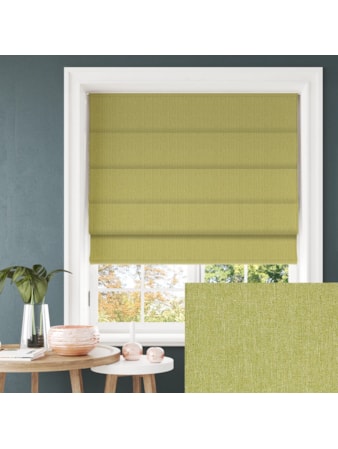 Tribeca Matcha Blackout Electric Roman Blind