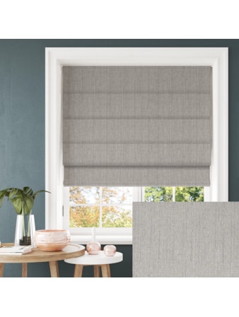 Tribeca Steel Blackout Electric Roman Blind Tribeca Steel Blackout Electric Roman Blind