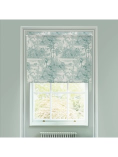 Tropical Toile Mist Electric Roller Blind by Boon & Blake