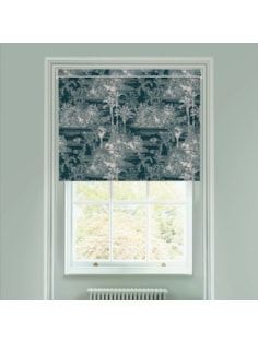 Tropical Toile Teal Electric Roller Blind by Boon & Blake