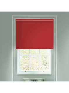 True Red Blackout Electric Roller Blind