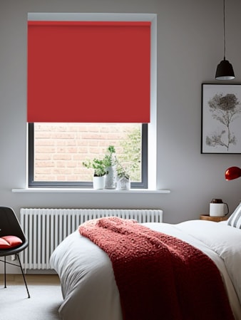 True Red Blackout Thermal Roller Blind True Red Blackout Thermal Roller Blind