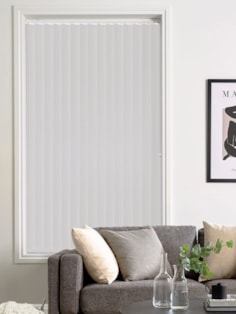 Crisp White Blackout 89mm Vertical Blind Replacement Slats Crisp White Blackout 89mm Vertical Blind Replacement Slats