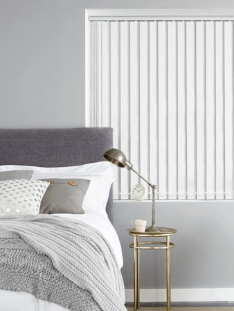 White 89mm Blackout Vertical Blind White 89mm Blackout Vertical Blind