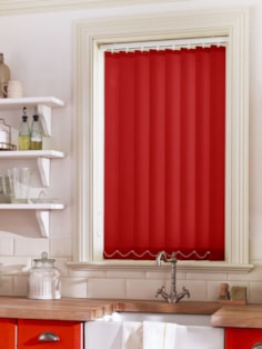 Plush Red Daylight 89mm Vertical Blind Replacement Slats Plush Red Daylight 89mm Vertical Blind Replacement Slats