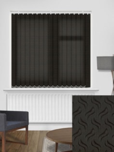 Equi Black 89mm Daylight Vertical Blind Equi Black 89mm Daylight Vertical Blind