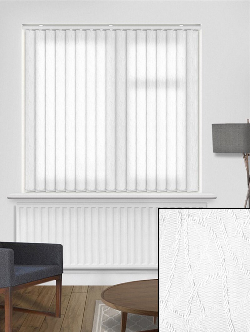 Rope White 89mm Daylight Vertical Blind