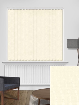 Tailor Ivory 89mm Blackout Vertical Blind Tailor Ivory 89mm Blackout Vertical Blind