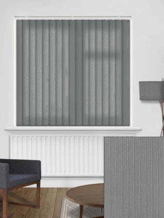 Candy Stripe Graphite 89mm Vertical Blind Replacement Slats Candy Stripe Graphite 89mm Vertical Blind Replacement Slats