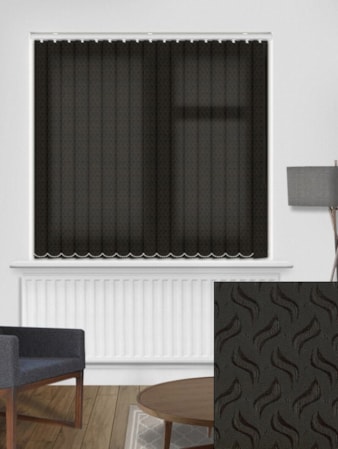 Equi Black 89mm Vertical Blind Replacement Slats Equi Black 89mm Vertical Blind Replacement Slats
