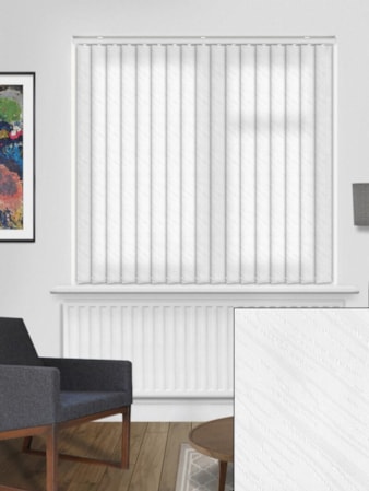 Tidal White 89mm Vertical Blind Replacement Slats Tidal White 89mm Vertical Blind Replacement Slats