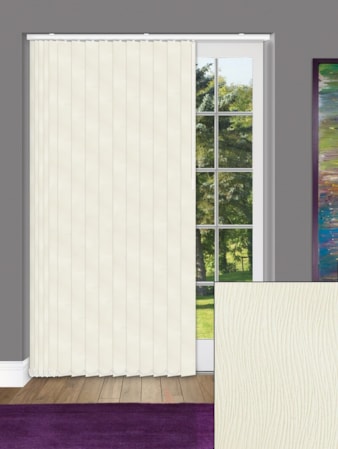 Wind Cream Blackout 89mm Vertical Blind Replacement Slats Wind Cream Blackout 89mm Vertical Blind Replacement Slats