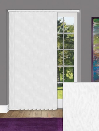 Wind White 89mm Blackout Vertical Blind Wind White 89mm Blackout Vertical Blind