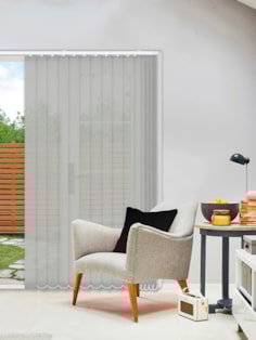 Horizon Pale Stone 89mm Sunscreen Vertical Blind Replacement Slats Horizon Pale Stone 89mm Sunscreen Vertical Blind Replacement Slats