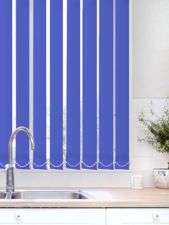 Imperial Blue Waterproof 89mm Vertical Blind Imperial Blue Waterproof 89mm Vertical Blind