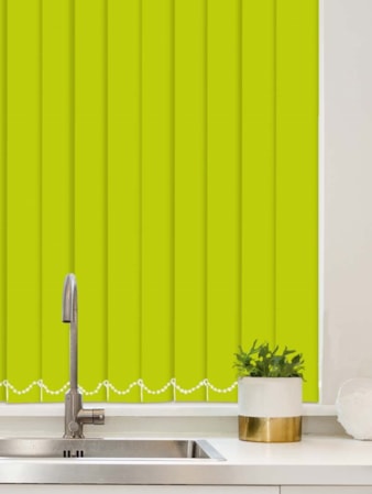 Apple Green Waterproof 89mm Vertical Blind Replacement Slats Apple Green Waterproof 89mm Vertical Blind Replacement Slats