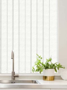 Carrara White Waterproof 89mm Vertical Blind Replacement Slats Carrara White Waterproof 89mm Vertical Blind Replacement Slats