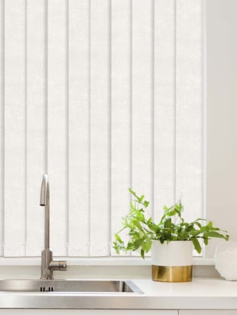 Cosmic White Waterproof 89mm Vertical Blind Replacement Slats Cosmic White Waterproof 89mm Vertical Blind Replacement Slats
