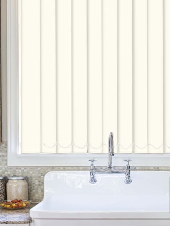 Cream Waterproof 89mm Vertical Blind Replacement Slats Cream Waterproof 89mm Vertical Blind Replacement Slats