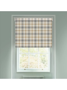Wallace Check Electric Roller Blind