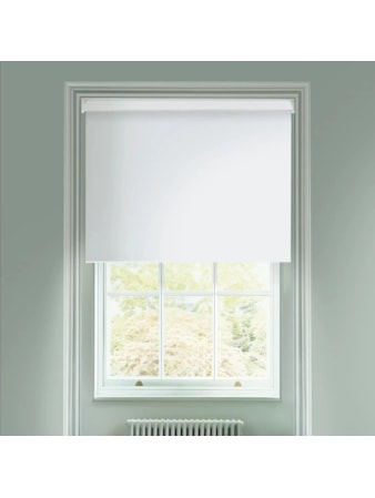 White Blackout Electric Roller Blind White Blackout Electric Roller Blind