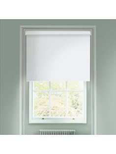White Blackout Electric Roller Blind