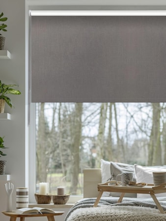Windsor Dark Grey Blackout Thermal Roller Blind Windsor Dark Grey Blackout Thermal Roller Blind
