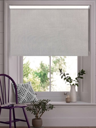 Windsor Light Grey Blackout Thermal Roller Blind Windsor Light Grey Blackout Thermal Roller Blind