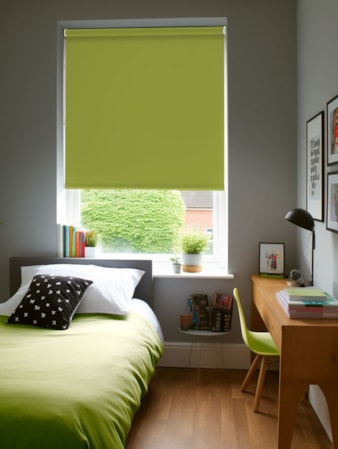 Zesty Green Blackout Thermal Roller Blind Zesty Green Blackout Thermal Roller Blind