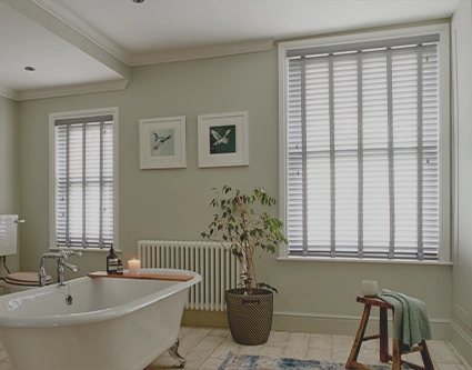 Best price faux wood blinds, made to measure for a perfect fit every time.