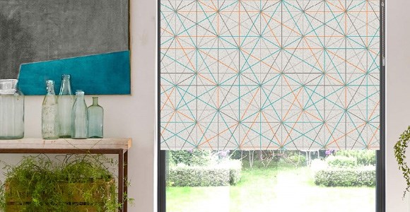 Geometric roller blind designs are a great way to add a contemporary twist to your windows.