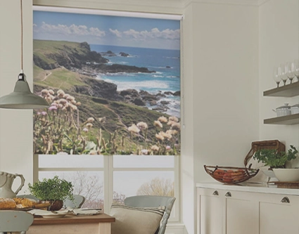 Custom printed roller blinds using your own photograph or image made and shipped in 5-7 working days
