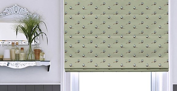 A collection of beautiful roman blinds featuring Sophie Allport's charming nature inspired designs