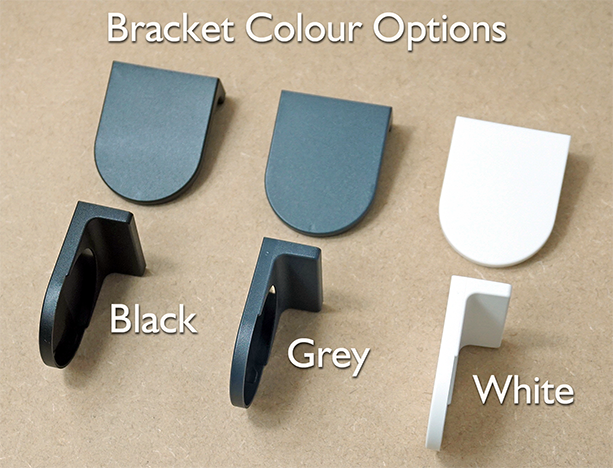 Bracket Colour Options for Roller Blinds