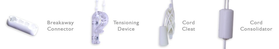 Window blind child safety devices