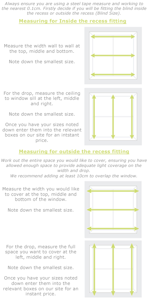 How to measure for wood venetian blinds