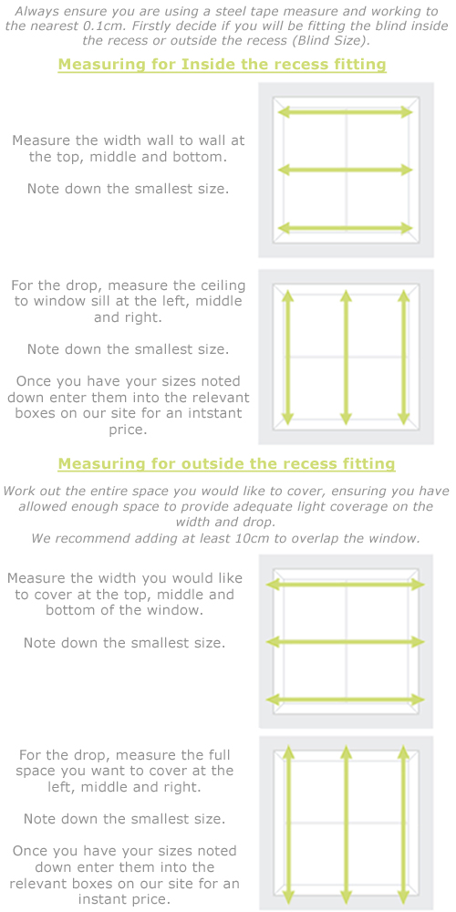 How to measure for wood venetian blinds