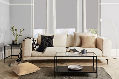 Living Room Bay Window Blinds