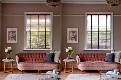 Living Room Venetian Blinds