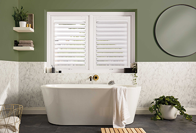 No Drill Shutter Blinds for Bathrooms
