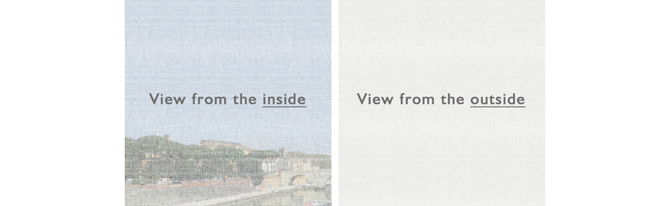 View through sunscreen fabric