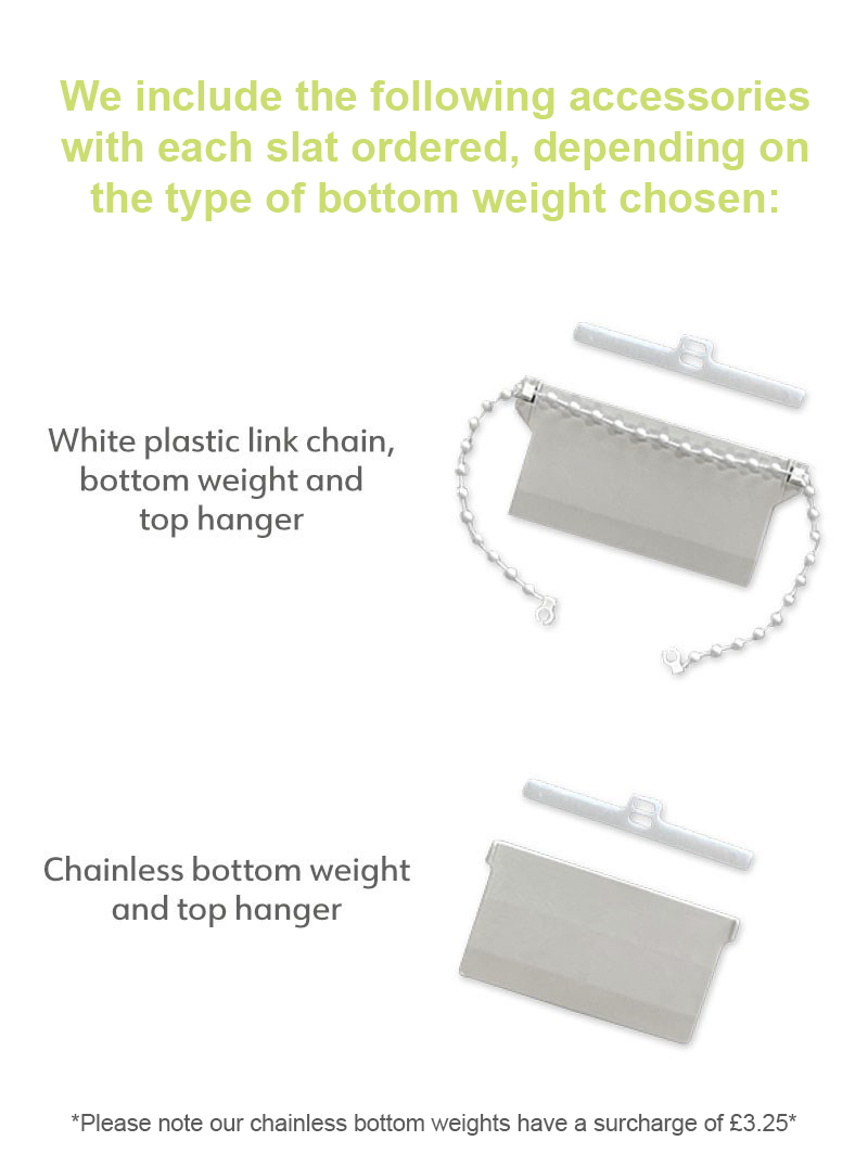 Replacement Slat Bottom Weights