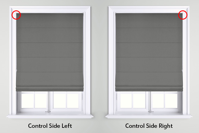 Roman Blind Control Side