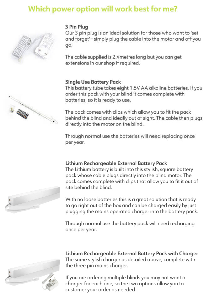 OEB Roman/Venetian Power Options