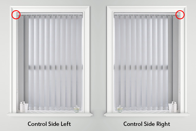 Vertical Blind Control Side