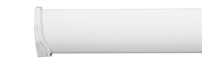 White Curved Bottom Bar