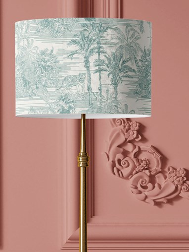 Tropical Toile Mist Lampshade by Boon & Blake
