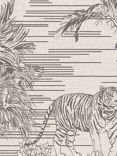 Tropical Toile Natural Roller Blind by Boon & Blake
