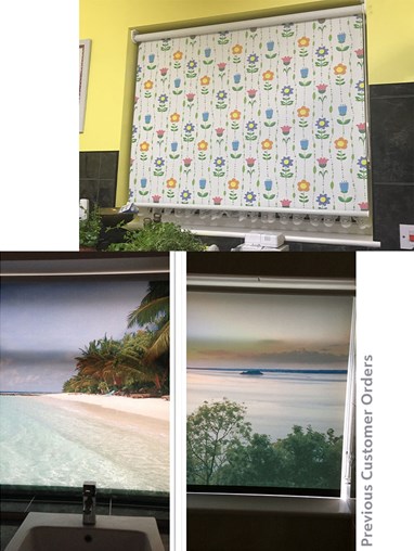 Digitally Printed Roller Blind Fabric Panel Only