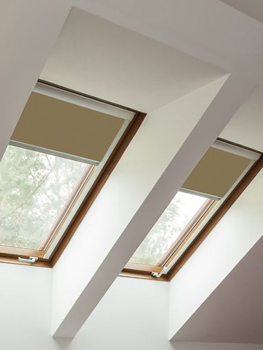 Classic Toffee Crunch Blackout Skylight Blind To Fit RoofLite Windows